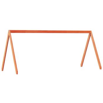 Hochbett mit Dach Wachsbraun 80x200 cm Massivholz Kiefer