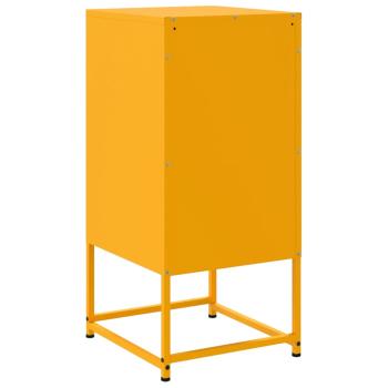 Nachttische 2 Stk. Senfgelb 36x39x78 cm Stahl