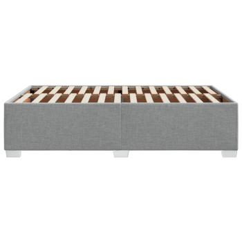 Bettgestell ohne Matratze Hellgrau 120x190 cm Stoff