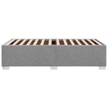 Bettgestell ohne Matratze Hellgrau 90x190 cm Stoff