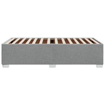 Bettgestell ohne Matratze Hellgrau 90x200 cm Stoff