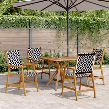 ARDEBO.de - 5-tlg. Garten-Essgruppe Massivholz Akazie