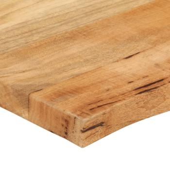 Tischplatte mit Baumkante 110x60x3,8 cm Massivholz Mango