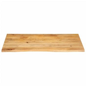 Tischplatte mit Baumkante 100x60x3,8 cm Massivholz Mango