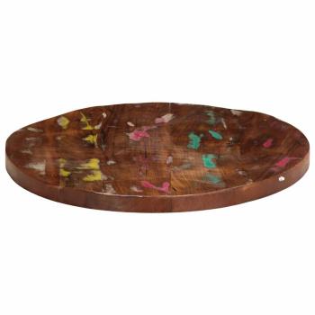 Tischplatte Ø 40x2,5 cm Rund Altholz Massiv