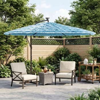 ARDEBO.de - Sonnenschirm mit Stahlmast Blau 269x269x235 cm
