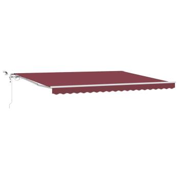 Markise Automatisch mit LED Weinrot 450x300 cm