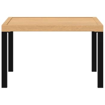 Garten-Couchtisch Schwarz 65x65x40 cm Aluminium