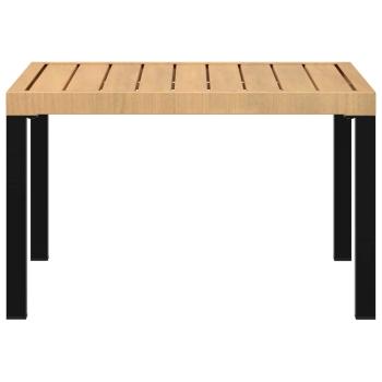 Garten-Couchtisch Schwarz 65x65x40 cm Aluminium