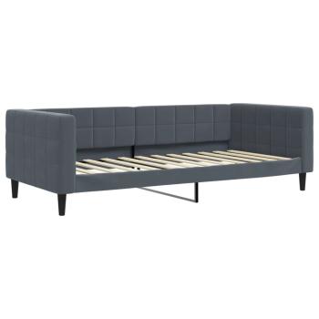 Tagesbett Dunkelgrau 100x200 cm Samt