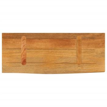 Tischplatte mit Baumkante 80x20x2,5 cm Massivholz Mango
