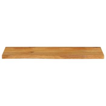 Tischplatte mit Baumkante 100x40x2,5 cm Massivholz Mango