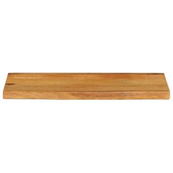 Tischplatte mit Baumkante 90x20x3,8 cm Massivholz Mango