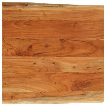ARDEBO.de - Tischplatte 80x80x3,8 cm Rechteckig Massivholz Akazie Baumkante