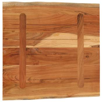 Tischplatte 80x80x3,8 cm Rechteckig Massivholz Akazie Baumkante