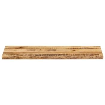 Tischplatte mit Baumkante 120x40x3,8 cm Raues Mango Massivholz