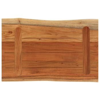 Tischplatte 50x40x3,8 cm Rechteckig Massivholz Akazie Baumkante