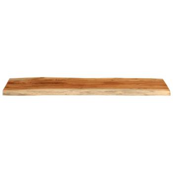 Tischplatte 120x40x3,8cm Rechteckig Massivholz Akazie Baumkante