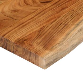 Tischplatte 120x40x3,8cm Rechteckig Massivholz Akazie Baumkante