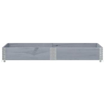 Pflanzkasten Grau 150x100 cm Massivholz Kiefer