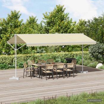 ARDEBO.de - Freistehende Markise 500x300 cm Creme