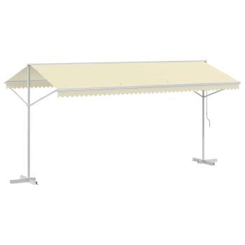 Freistehende Markise 500x300 cm Creme