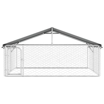 Outdoor-Hundezwinger mit Dach 300x300x150 cm