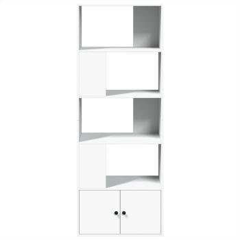 B?cherregal Wei? 70x36x189 cm Holzwerkstoff