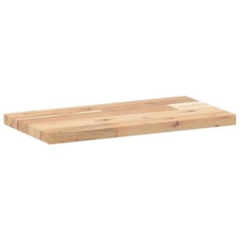 Schweberegal 60x20x2 cm Massivholz Akazie Unbehandelt