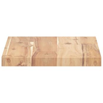 Schweberegal 60x20x2 cm Massivholz Akazie Unbehandelt