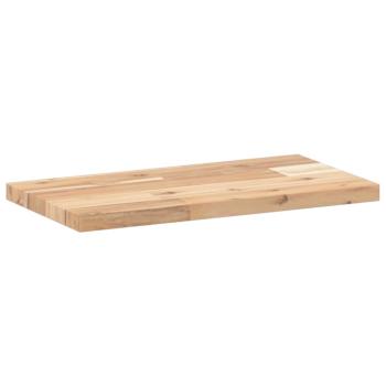 Schweberegal 60x20x2 cm Massivholz Akazie Unbehandelt