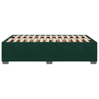 Bettgestell ohne Matratze Dunkelgrün 120x200 cm Samt