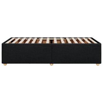 Bettgestell ohne Matratze Schwarz 80x200 cm Stoff