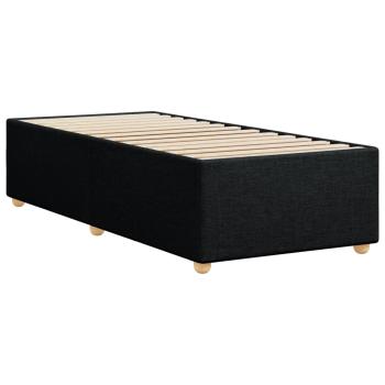 Bettgestell ohne Matratze Schwarz 80x200 cm Stoff