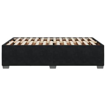 Bettgestell ohne Matratze Schwarz 120x190 cm Samt