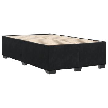 Bettgestell ohne Matratze Schwarz 120x190 cm Samt