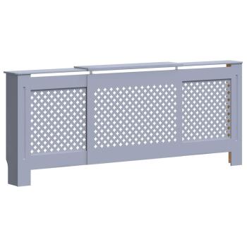 MDF Heizkörperverkleidung Grau 205 cm
