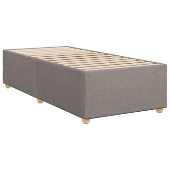Bettgestell ohne Matratze Taupe 90x200 cm Stoff