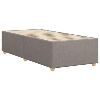 Bettgestell ohne Matratze Taupe 90x200 cm Stoff