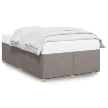 Bettgestell ohne Matratze Taupe 120x200 cm Stoff