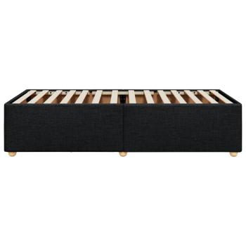 Bettgestell ohne Matratze Schwarz 90x190 cm Stoff