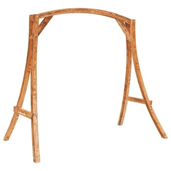 Hollywoodschaukel Massivholz Fichte mit Teak-Finish