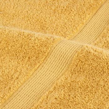 Premium Handtücher SOLUND 2 Stk. Gold 100x200 cm 600 g/m²