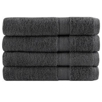 ARDEBO.de - Premium Saunatücher SOLUND 4 Stk. Anthrazit 80x200 cm 600 g/m²