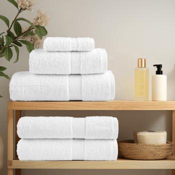 Premium Badetücher SOLUND 10 Stk. Weiß 100x150 cm 600 g/m²