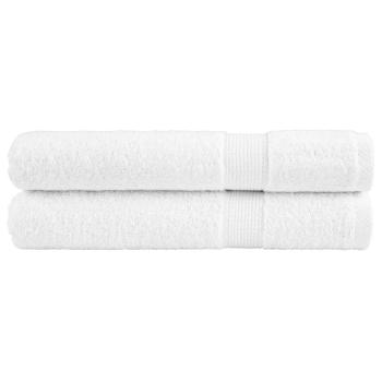 ARDEBO.de - Premium Saunatücher SOLUND 2 Stk. Weiß 80x200 cm 600 g/m²