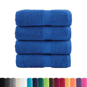 Premium Gästetücher SOLUND 4 Stk. Blau 30x50 cm 600 g/m²