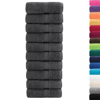 Premium Gästetücher SOLUND 50 Stk. Anthrazit 30x50 cm 600 g/m²