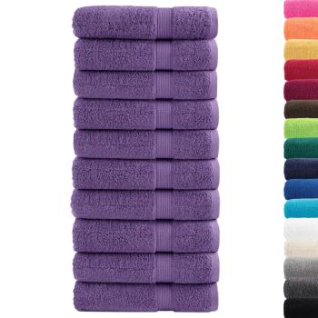 Premium Badetücher SOLUND 10 Stk. Lila 100x150 cm 600 g/m²