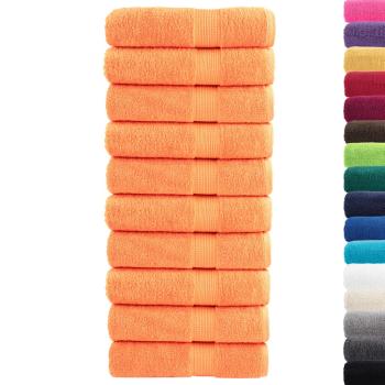 Premium-Duschtücher SOLUND 10 Stk. Orange 70x140 cm 600 g/m²